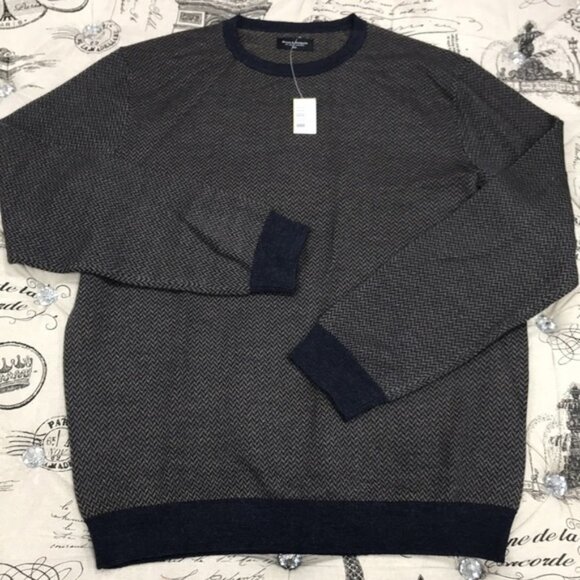 Bruun and Stengade Wool-Blend Crew Neck Sweater - Picture 1 of 4
